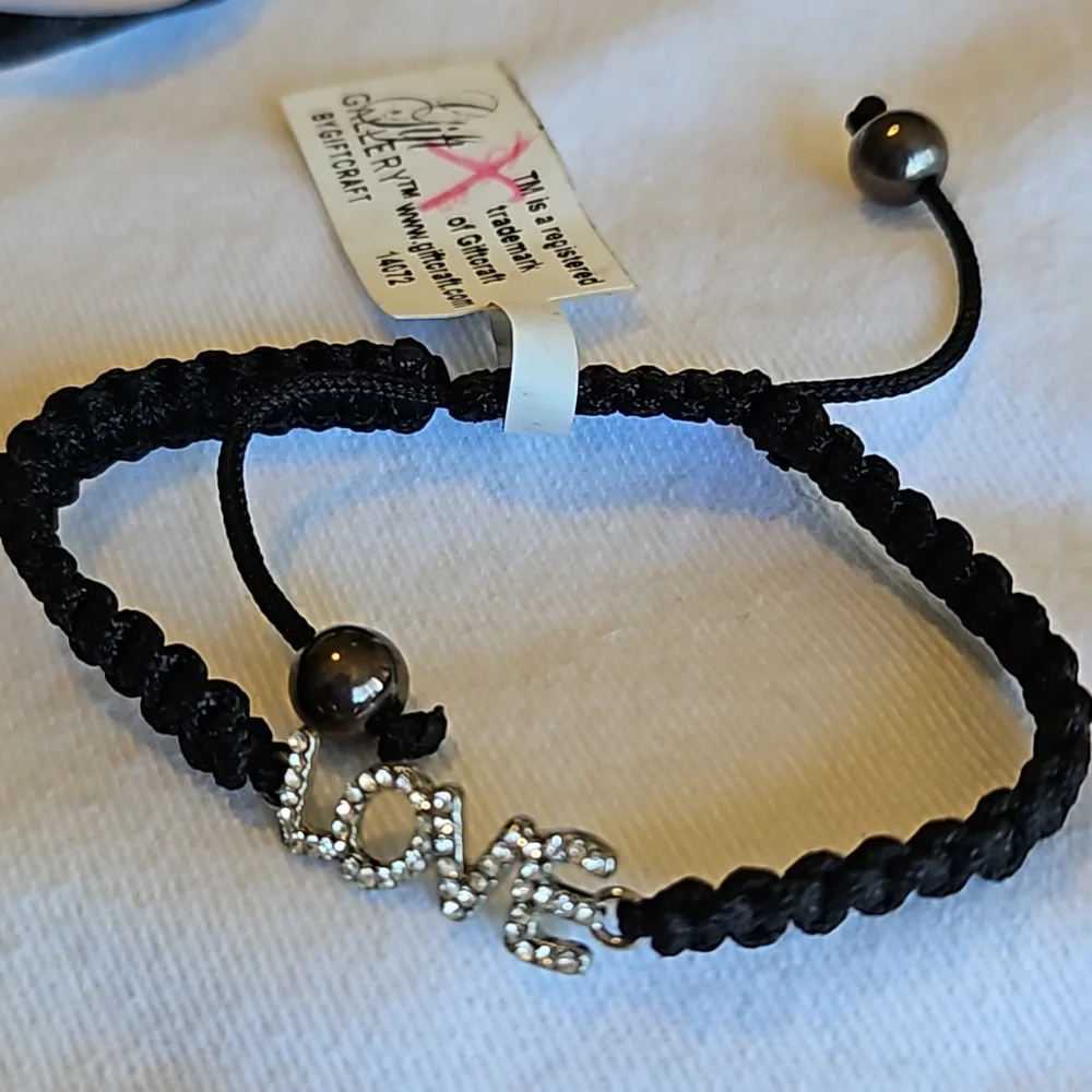 Giani Bernini NWT sterling silver cubic zirconia black 16" extention necklace - Picture 4 of 5